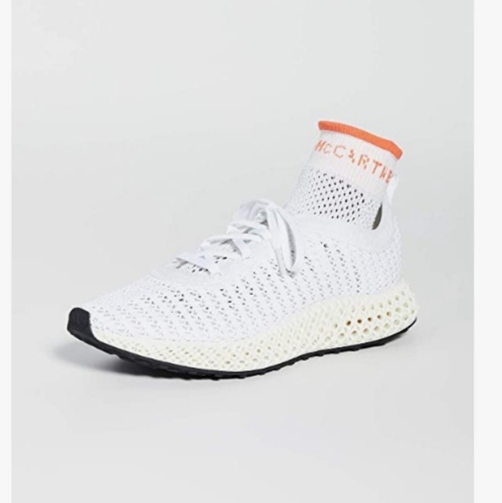 Adidas by Stella McCartney Alphaedge 4D Printed Running Sneakers White S… - Picture 6 of 8